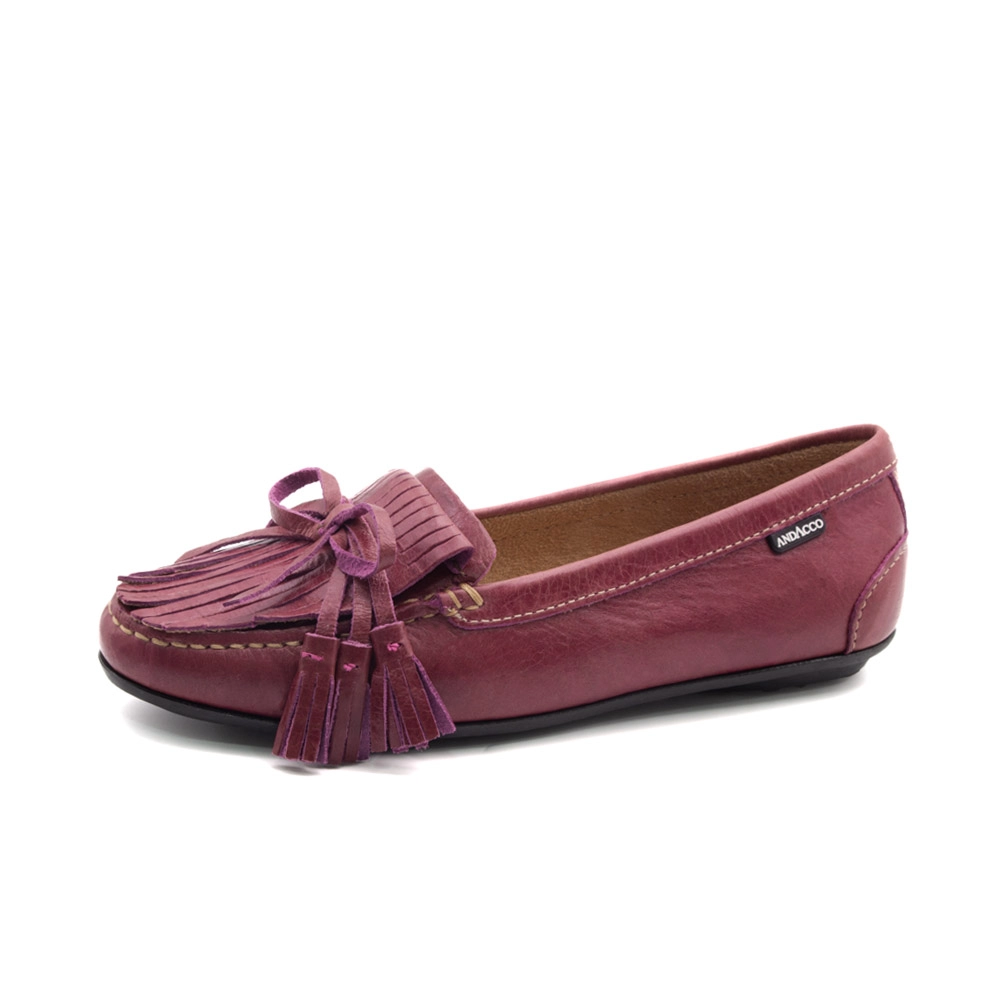 Mocassim Feminino Liv em Couro Crush Rosa - 3694CR Mocassim Feminino Liv em Couro Crush Rosa - 3694CR