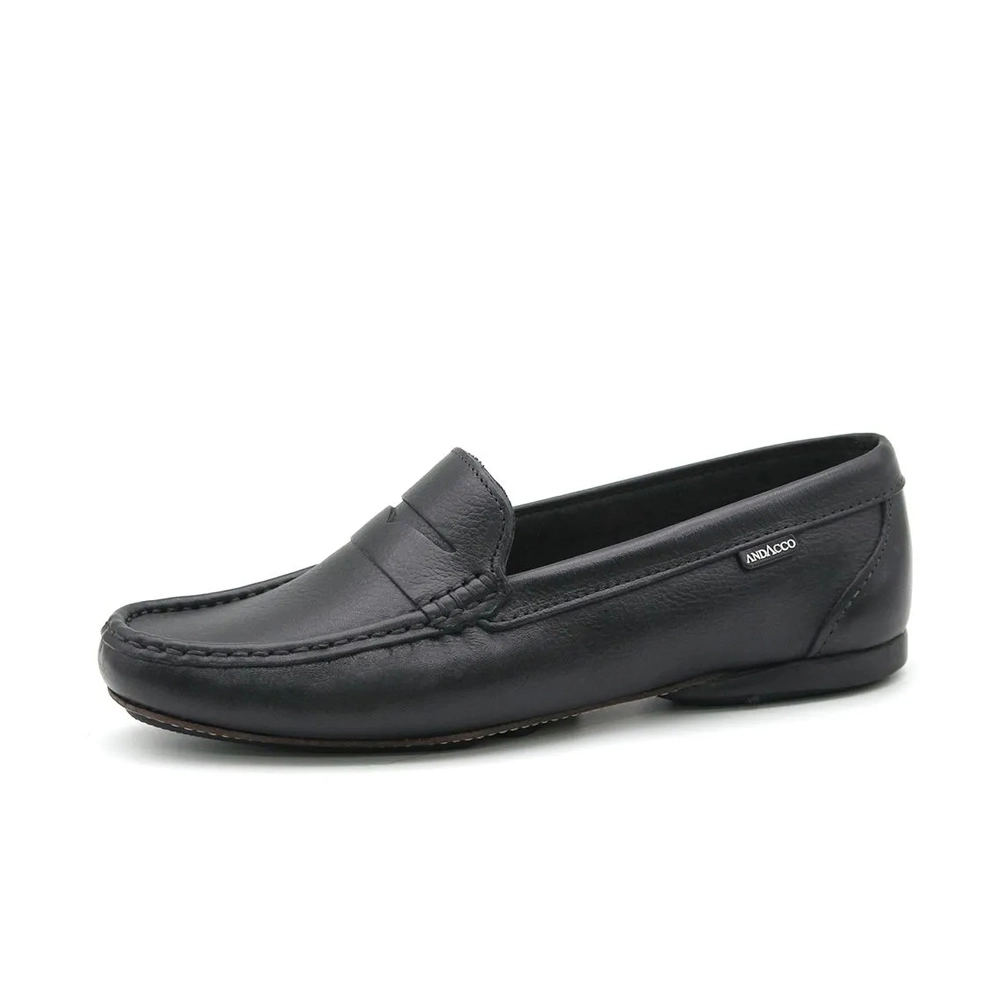 Mocassim Feminino Soleil em Couro Alfa Preto - 45001AP Mocassim Feminino Soleil em Couro Alfa Preto - 45001AP