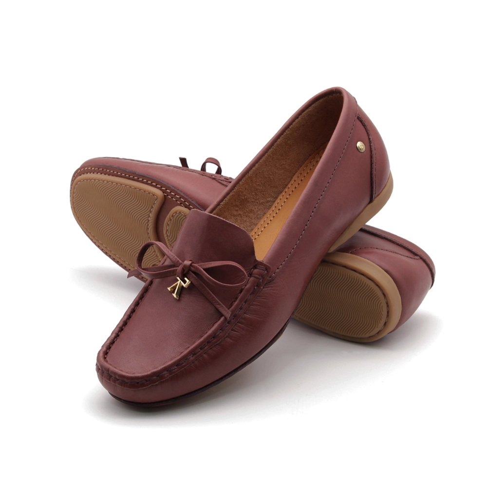 Mocassim Feminino Soleil em Couro Bravvo Mocca - 45002BM