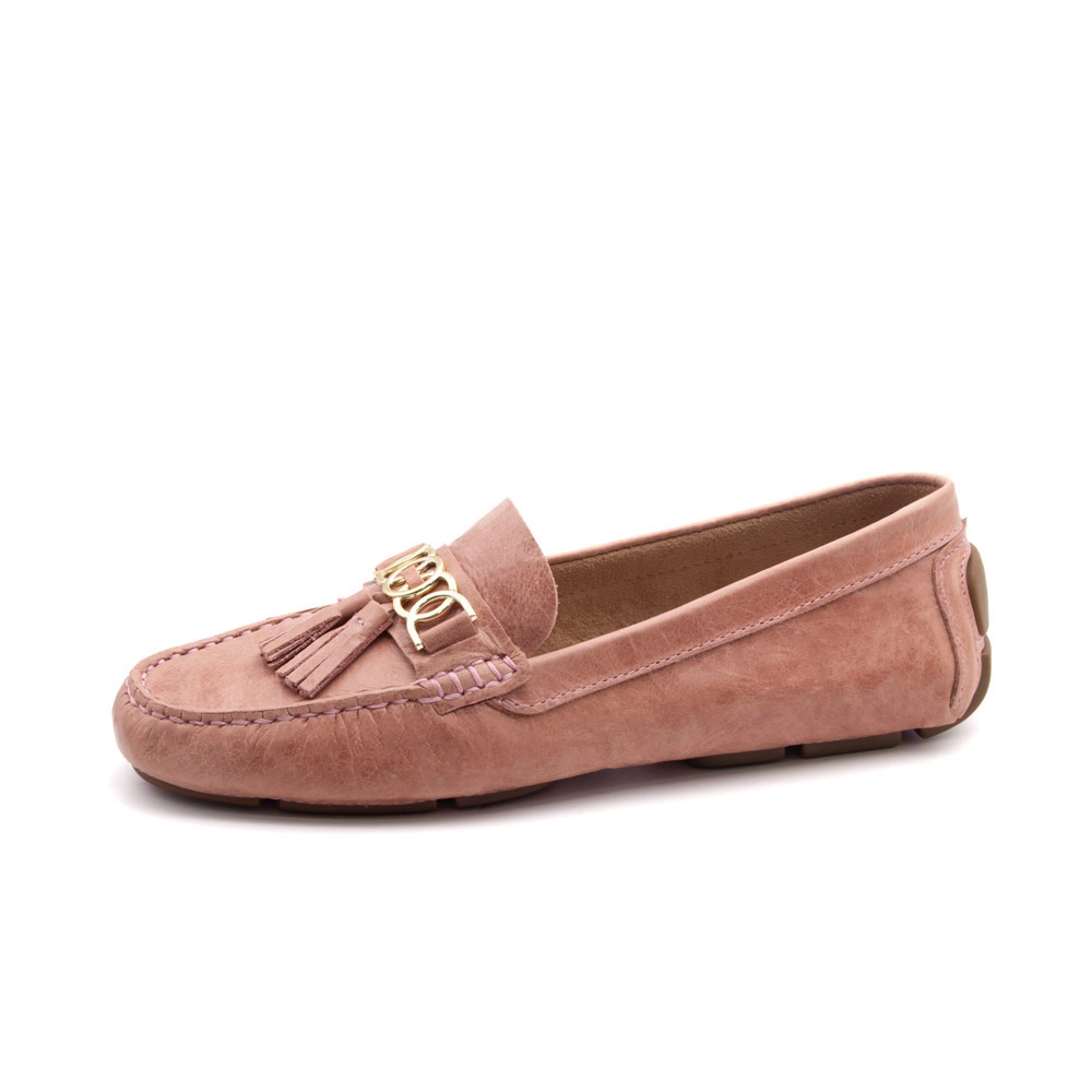 Mocassim Feminino Summer em Couro Crush Rose - 3814CR Mocassim Feminino Summer em Couro Crush Rose - 3814CR