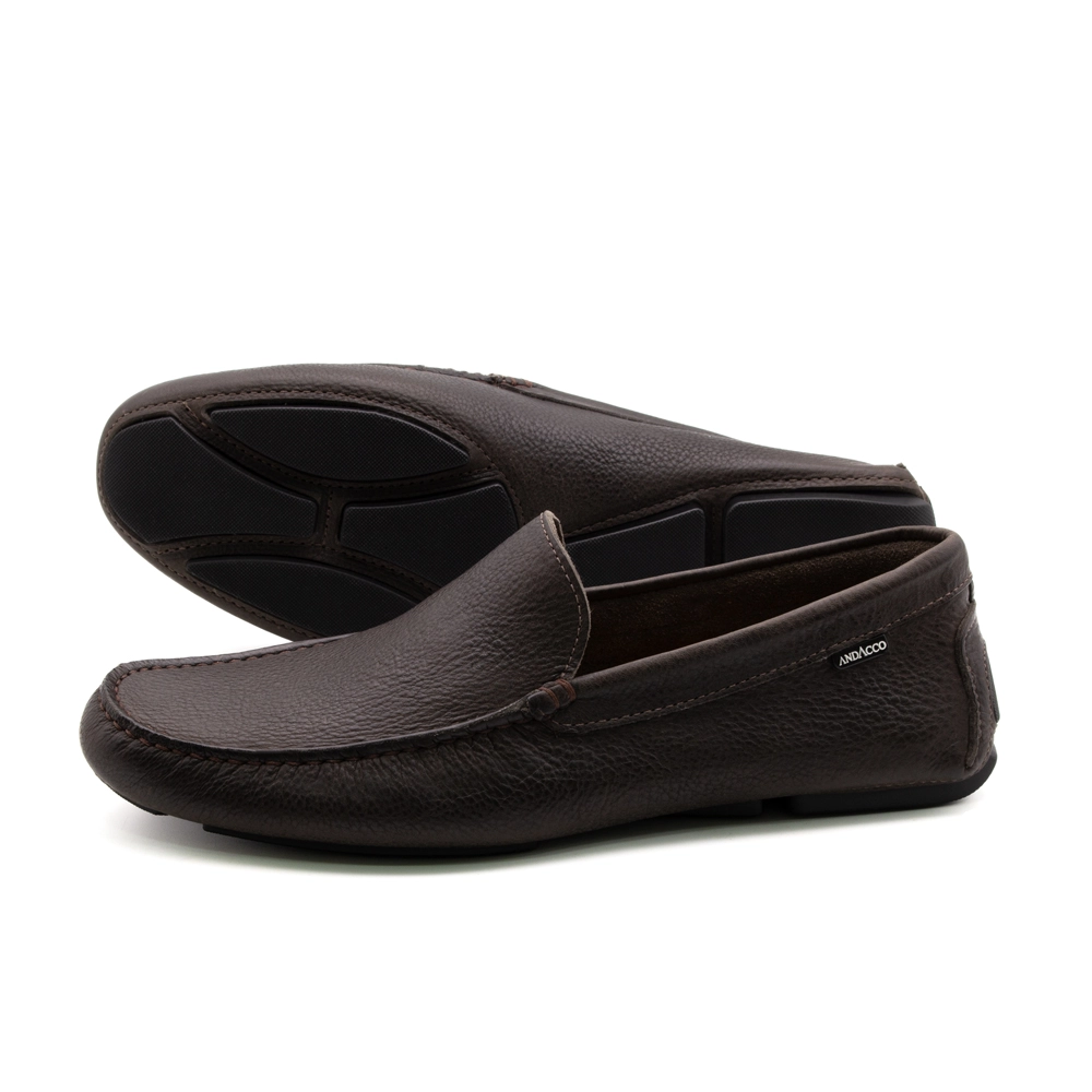 Mocassim Masculino Dollar em Couro Senna  Coffee - 9838SC Mocassim Masculino Dollar em Couro Senna  Coffee - 9838SC