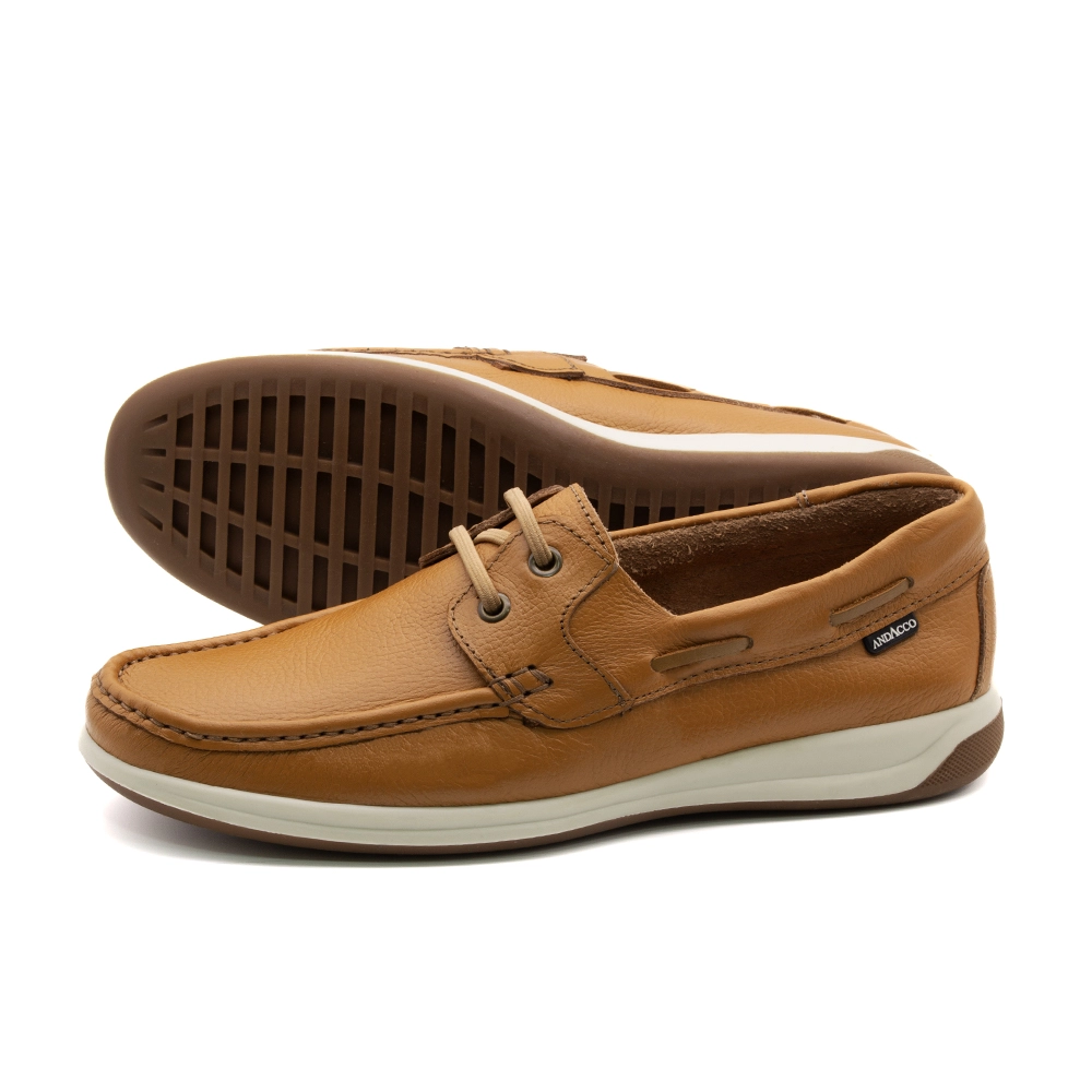 Mocassim Masculino em Couro Alfa Camel - 9336AC
