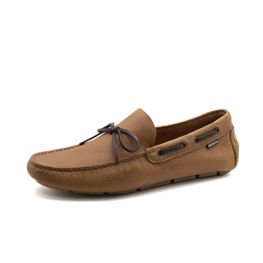 Mocassim Masculino em Couro Senna Tan - 9819ST