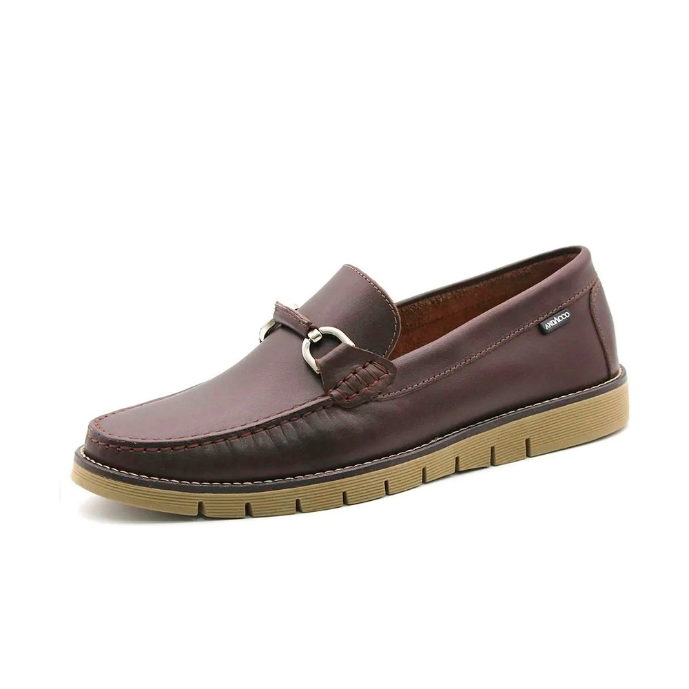 Mocassim Masculino Falcon em Couro Bison Café - 9879BT Mocassim Masculino Falcon em Couro Bison Café - 9879BT