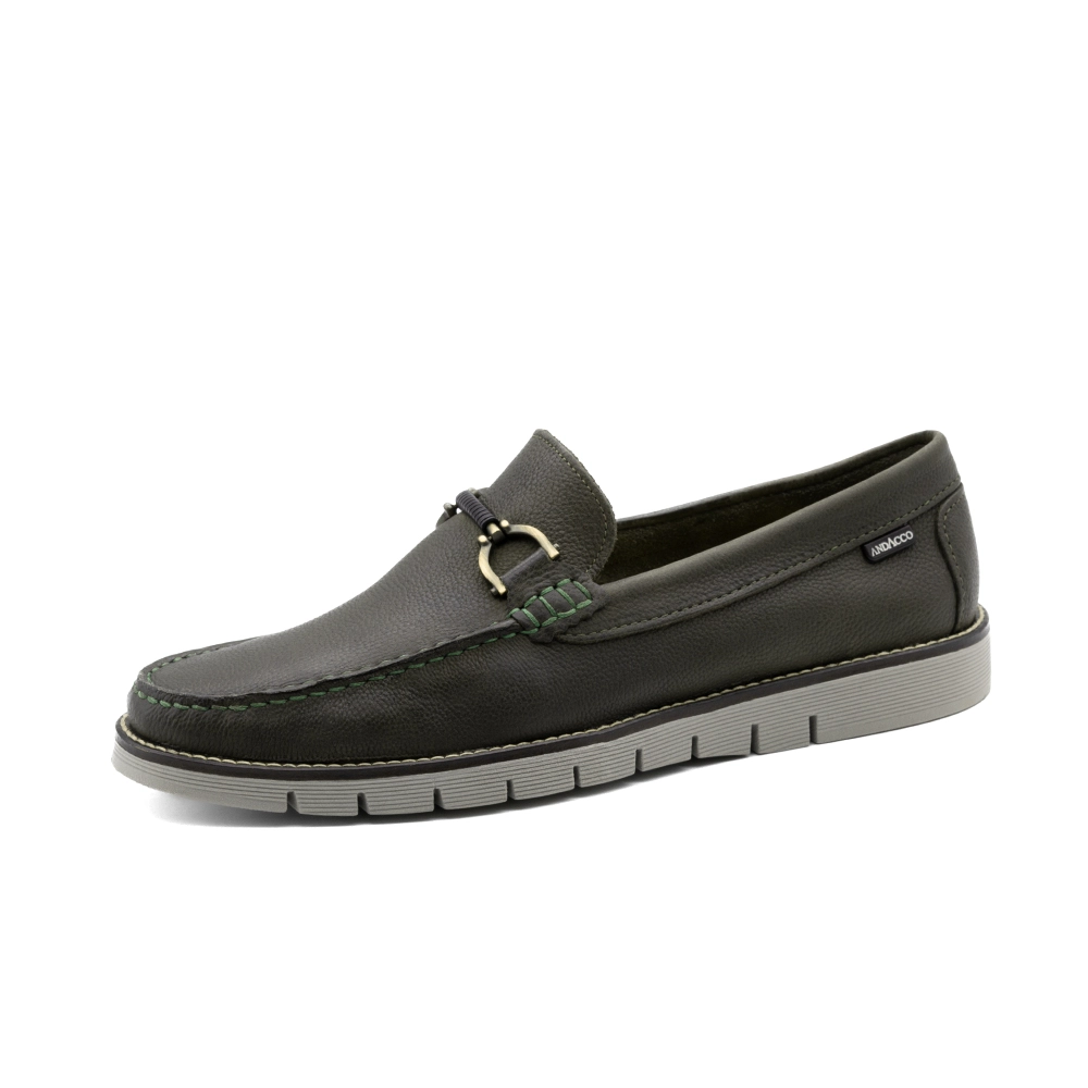 Mocassim Masculino Falcon em Couro Senna Army - 9914SA