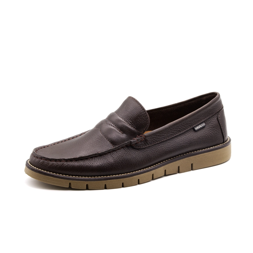 Mocassim Masculino Falcon em Couro Senna Coffee - 9911SC