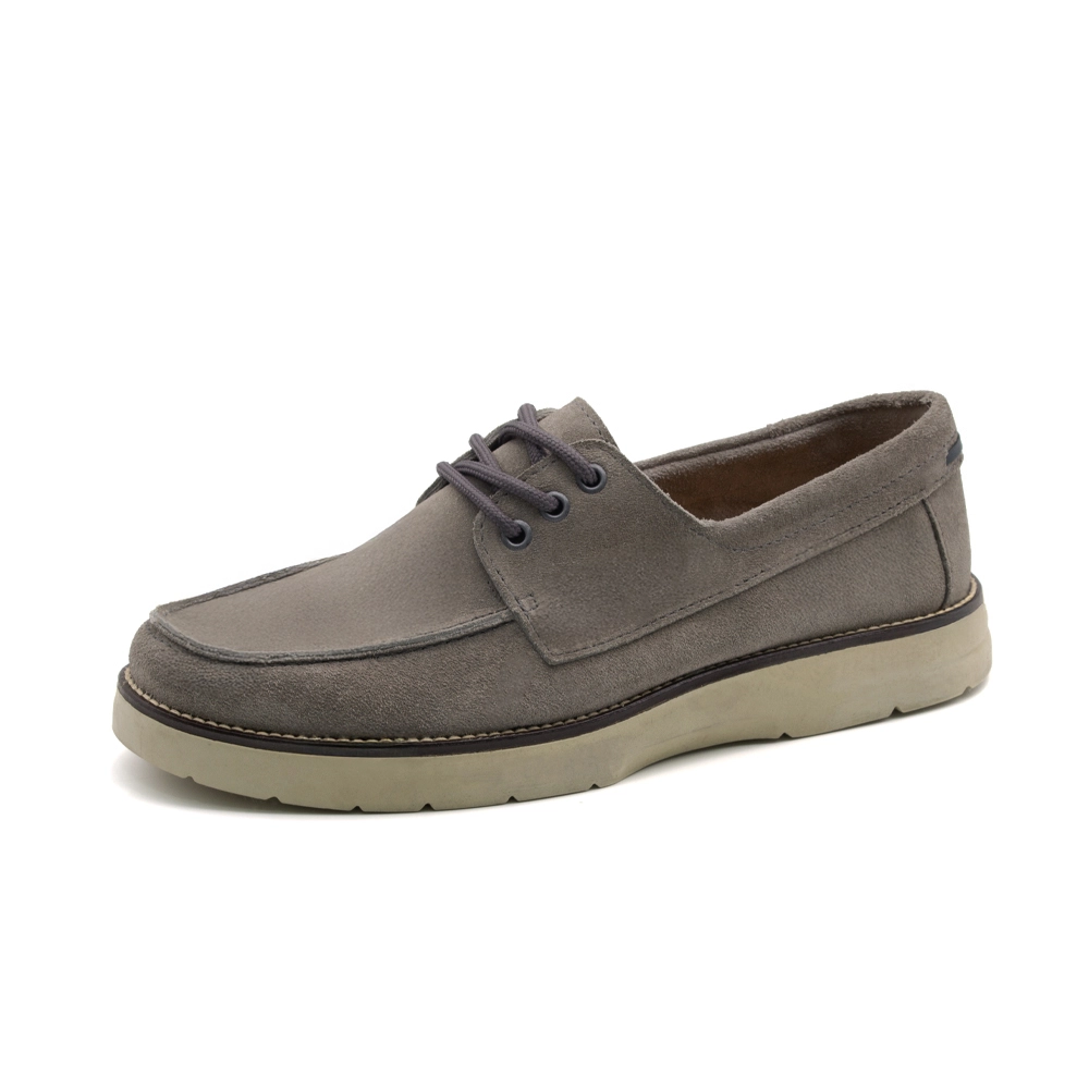 Mocassim Masculino Orion em Couro Camurça Cinza - 9793CC