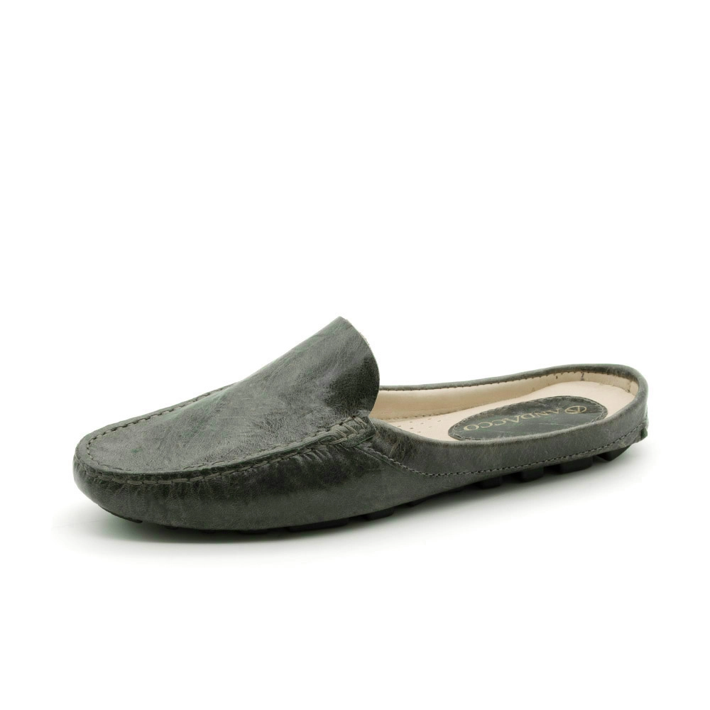 Mocassim Mule Feminino Paris em Couro Crush Iris - 3668CI