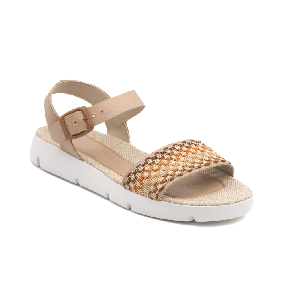 Sandália Flatform Bonnie em Couro Alfa Creme - 1199ACR