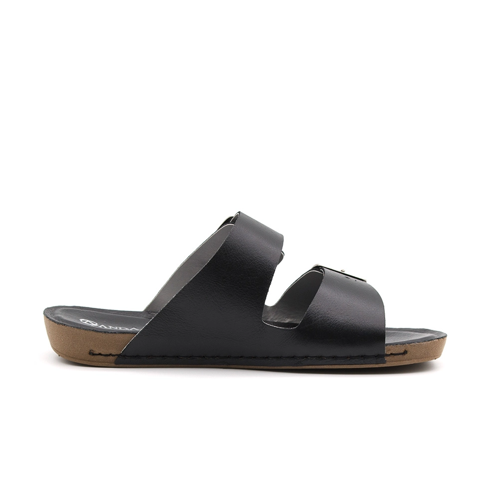 Sandália Flatform Goa em Couro Alfa Preto - 14260AP Sandália Flatform Goa em Couro Alfa Preto - 14260AP