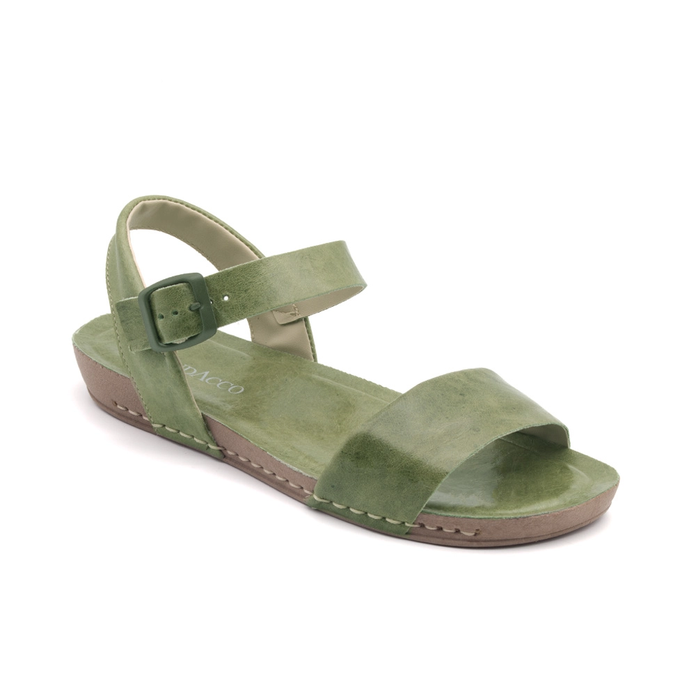 Sandália Flatform Goa em Couro Crush Mist - 14277CM