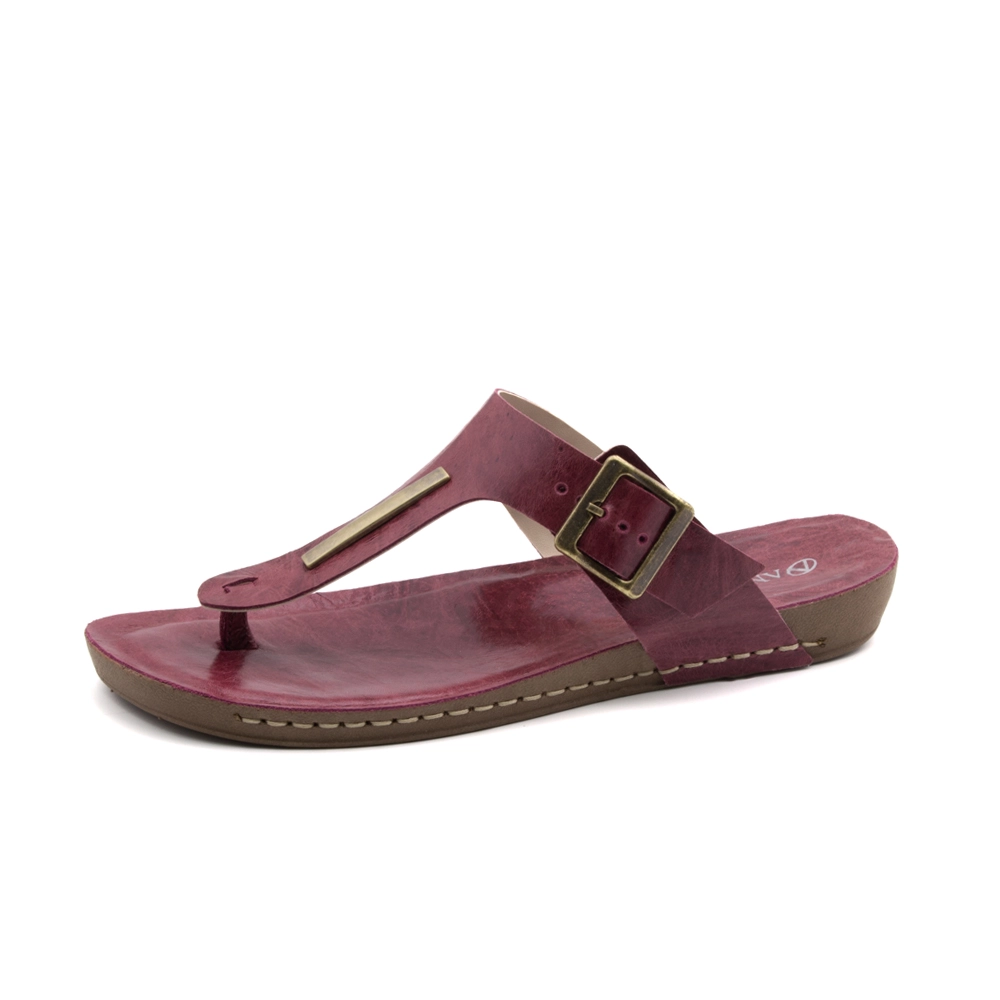 Sandália Flatform Goa em Couro Crush Rosa - 14298CR