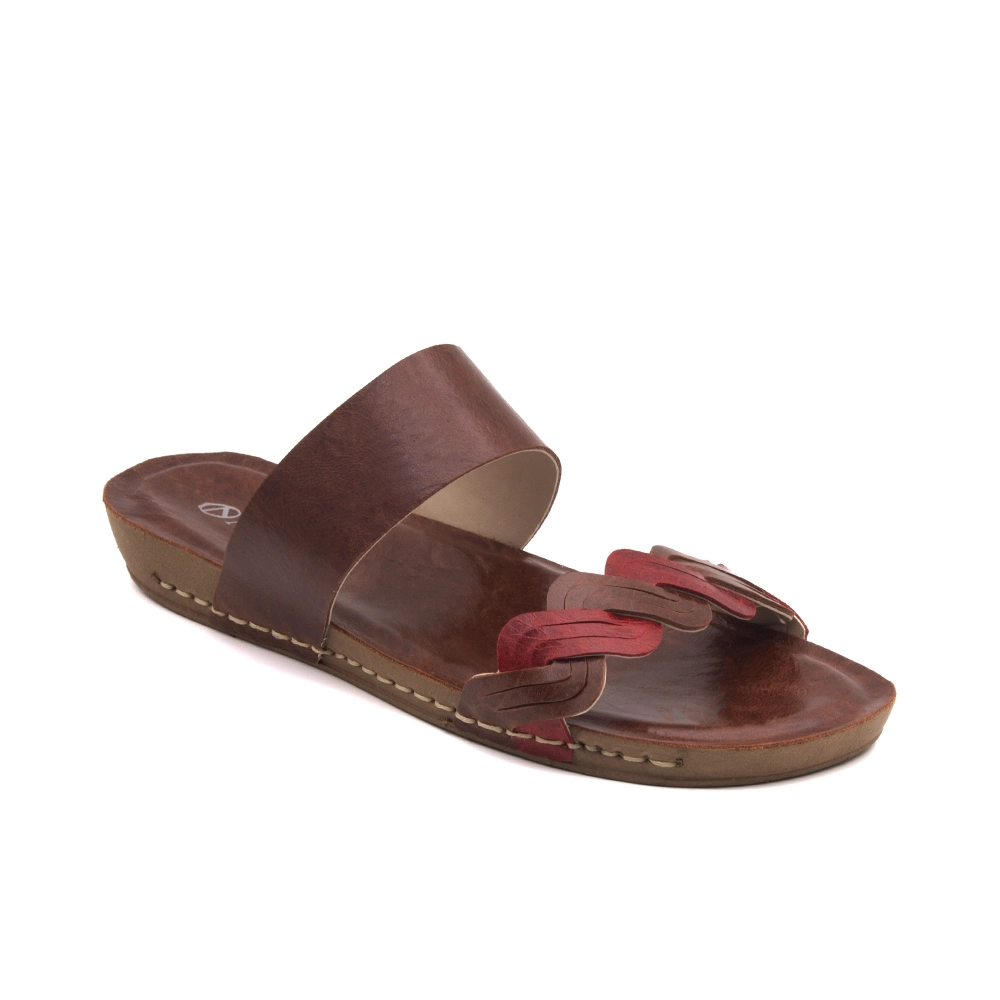 Sandália Flatform Goa em Couro Crush Sepia - 14292CS