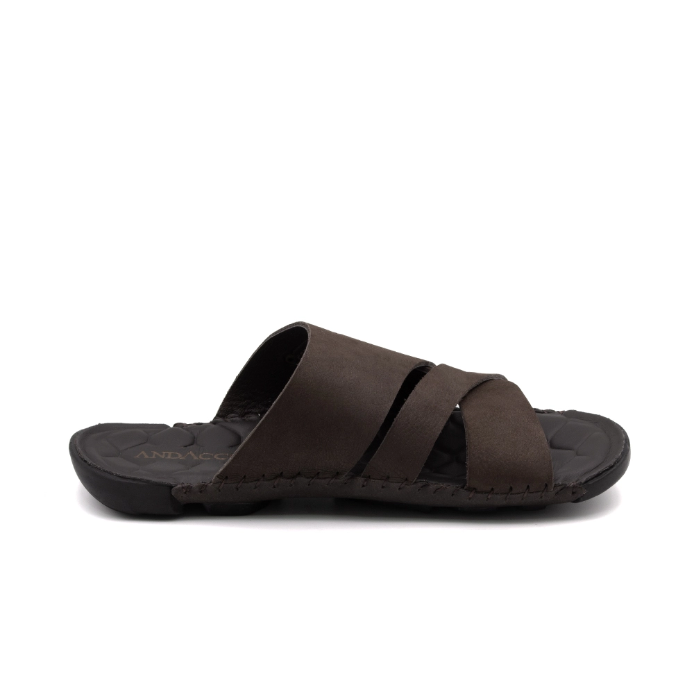 Sandália Masculina Mali em Couro Vertigo Tabaco - 7321VT