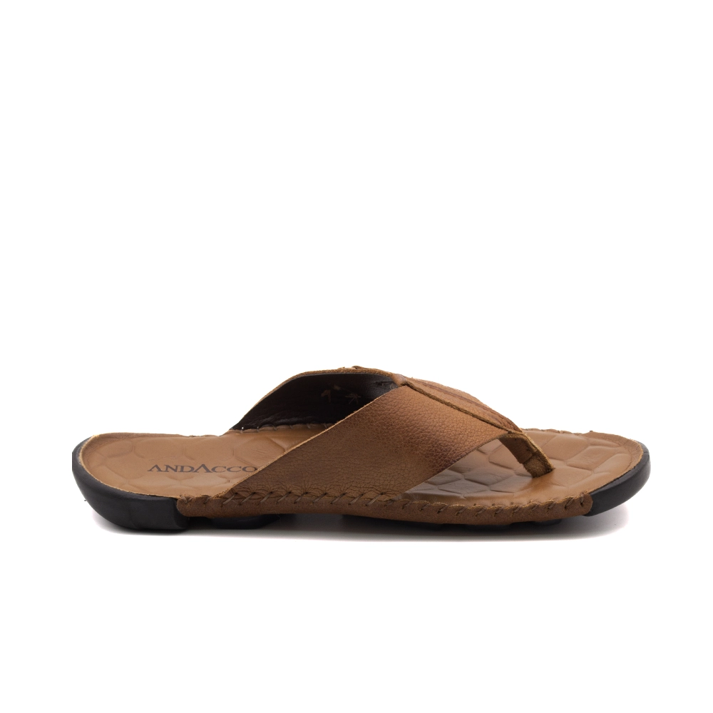 Sandália Masculina Mali em Couro Vertigo Tan - 7320VTA