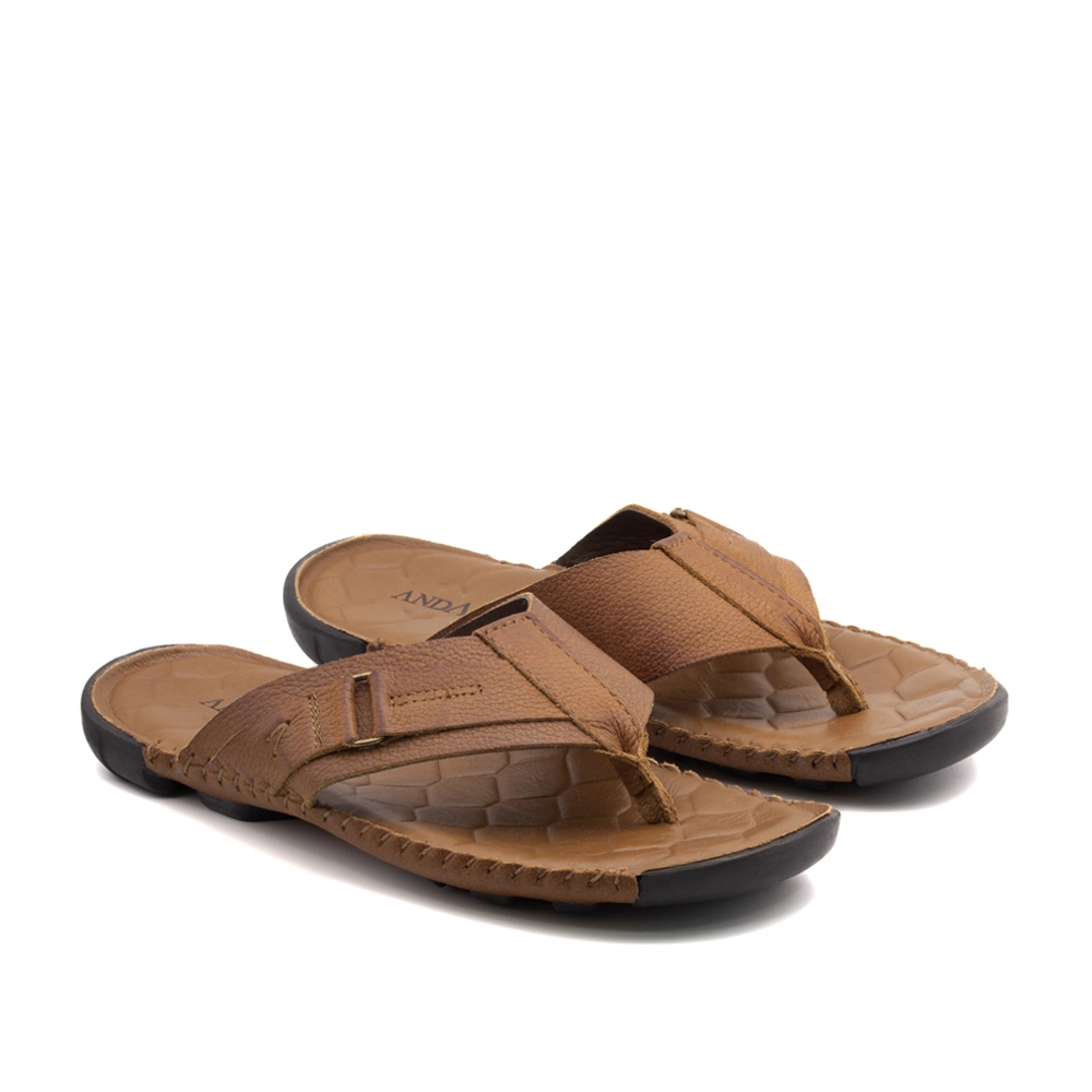 Sandália Masculina Mali em Couro Vertigo Tan - 7320VTA