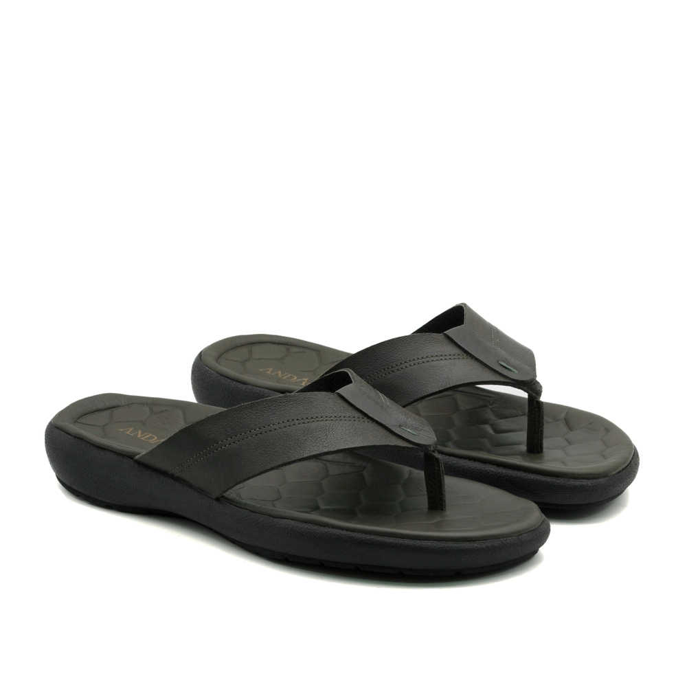 Sandália Masculina Massai em Couro Senna Army - 5300SA