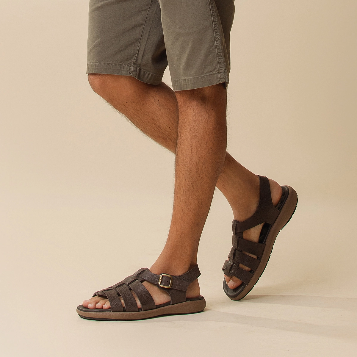 Sandália Masculina Massai em Couro Senna Coffee - 5304SC Sandália Masculina Massai em Couro Senna Coffee - 5304SC