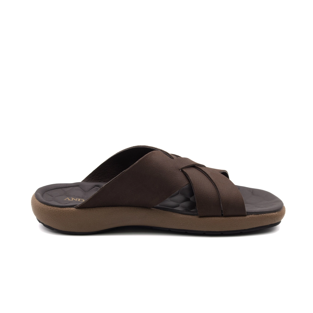 Sandália Masculina Massai em Couro Vertigo Tabaco - 5301VT