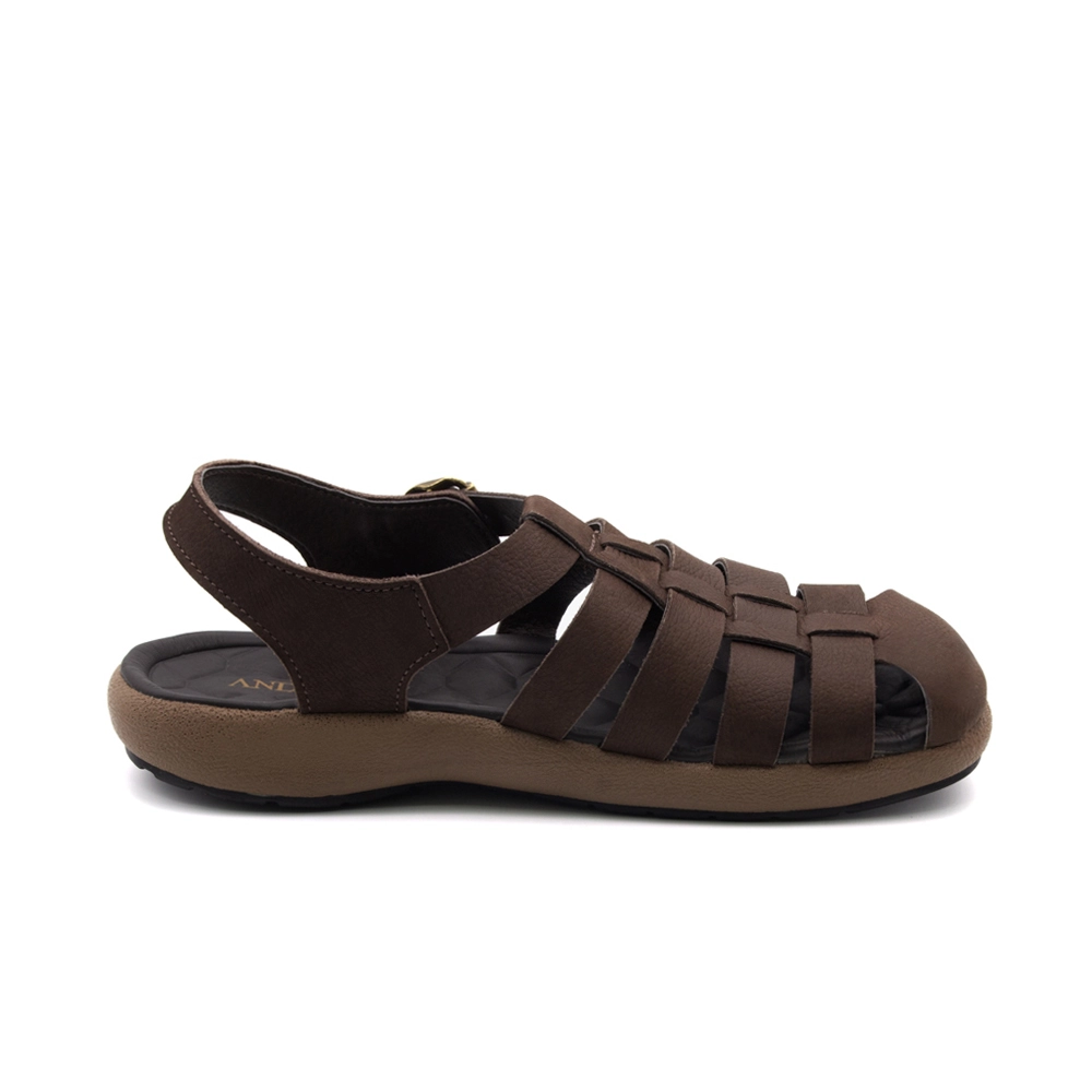 Sandália Masculina Massai em Couro Vertigo Tabaco - 5306VT
