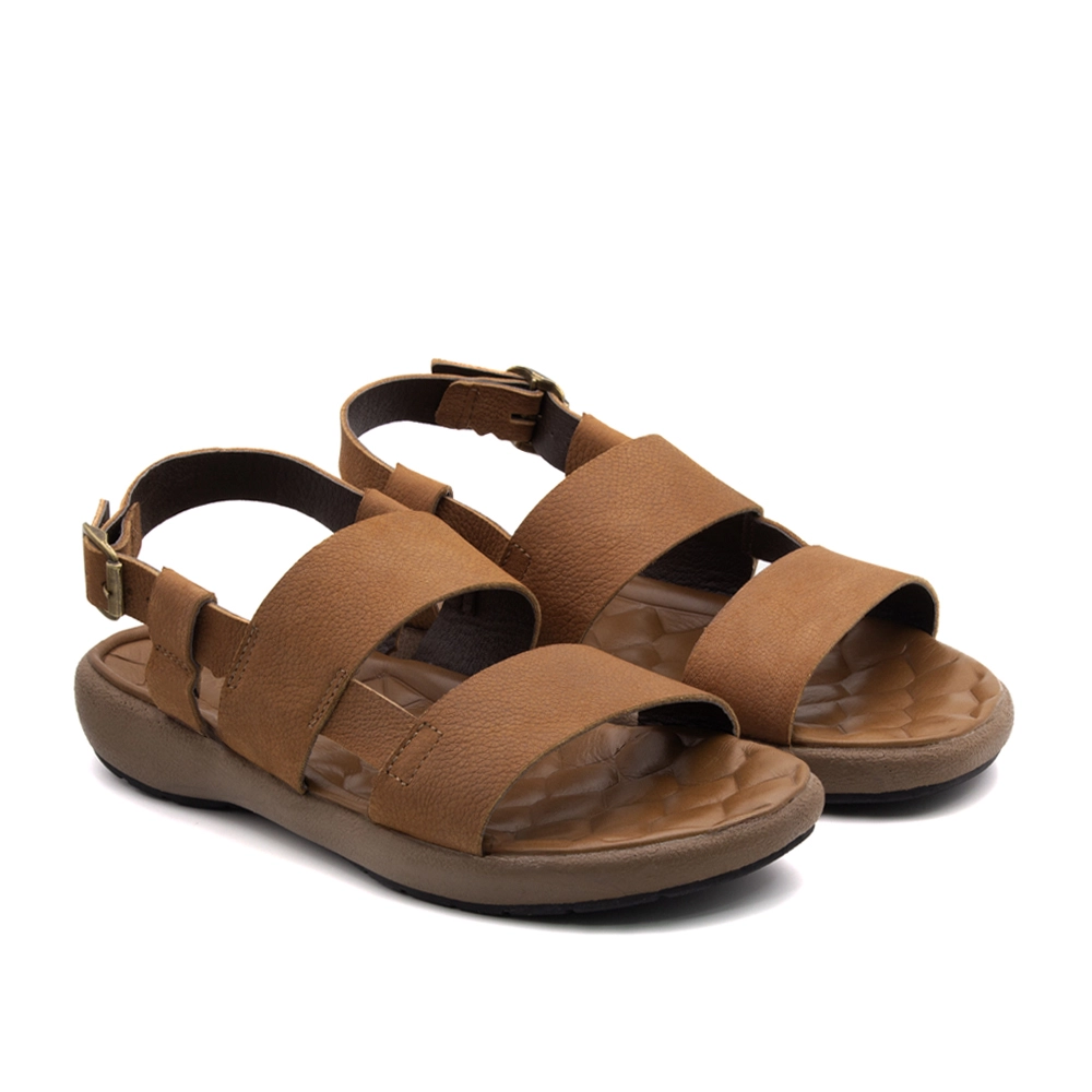 Sandália Masculina Massai em Couro Vertigo Tan - 5307VT