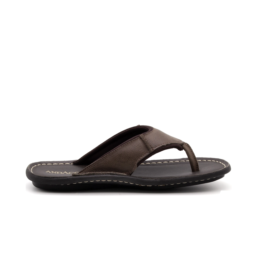 Sandália Masculina Soul em Couro Senna Coffee - 8851SC