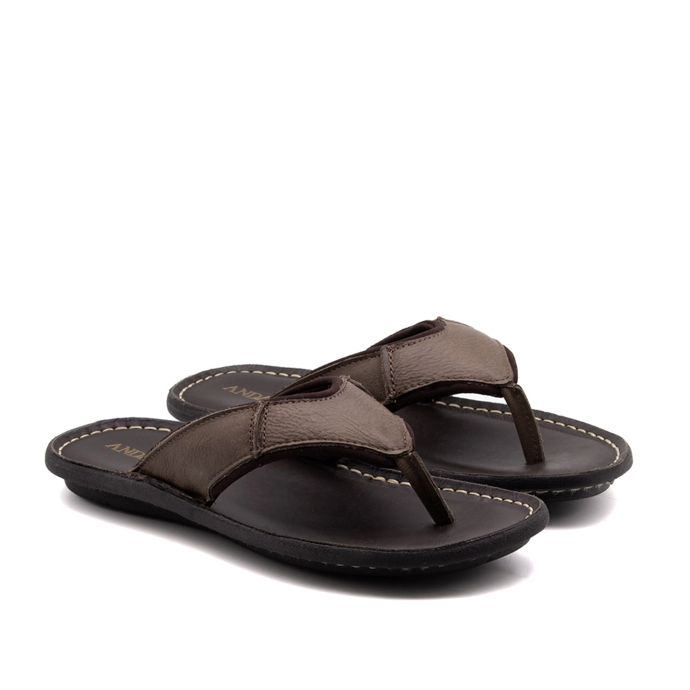 Sandália Masculina Soul em Couro Senna Coffee - 8851SC