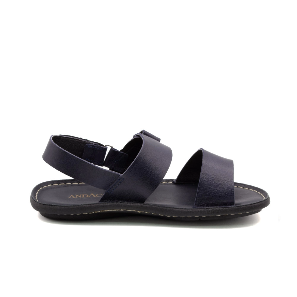 Sandália Masculina Soul em Couro Senna Dark Blue - 8860SD