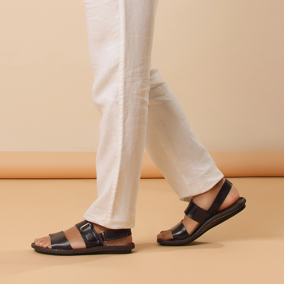 Sandália Masculina Soul em Couro Senna Dark Blue - 8860SD Sandália Masculina Soul em Couro Senna Dark Blue - 8860SD