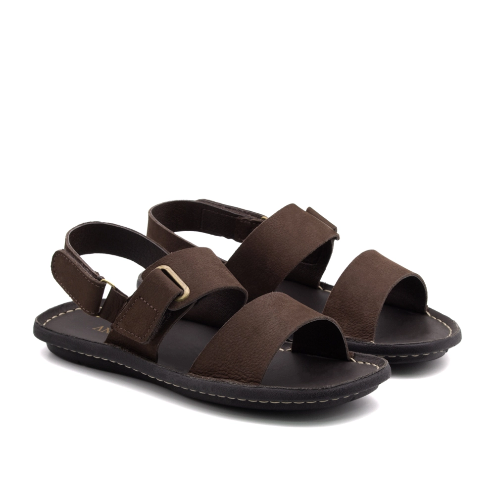 Sandália Masculina Soul em Couro Vertigo Tabaco  - 8860VT