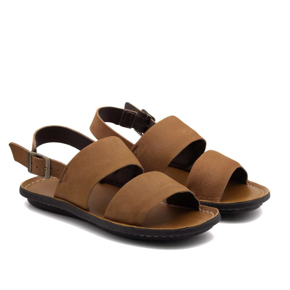 Sandália Masculina Soul em Couro Vertigo Tan - 8864VT