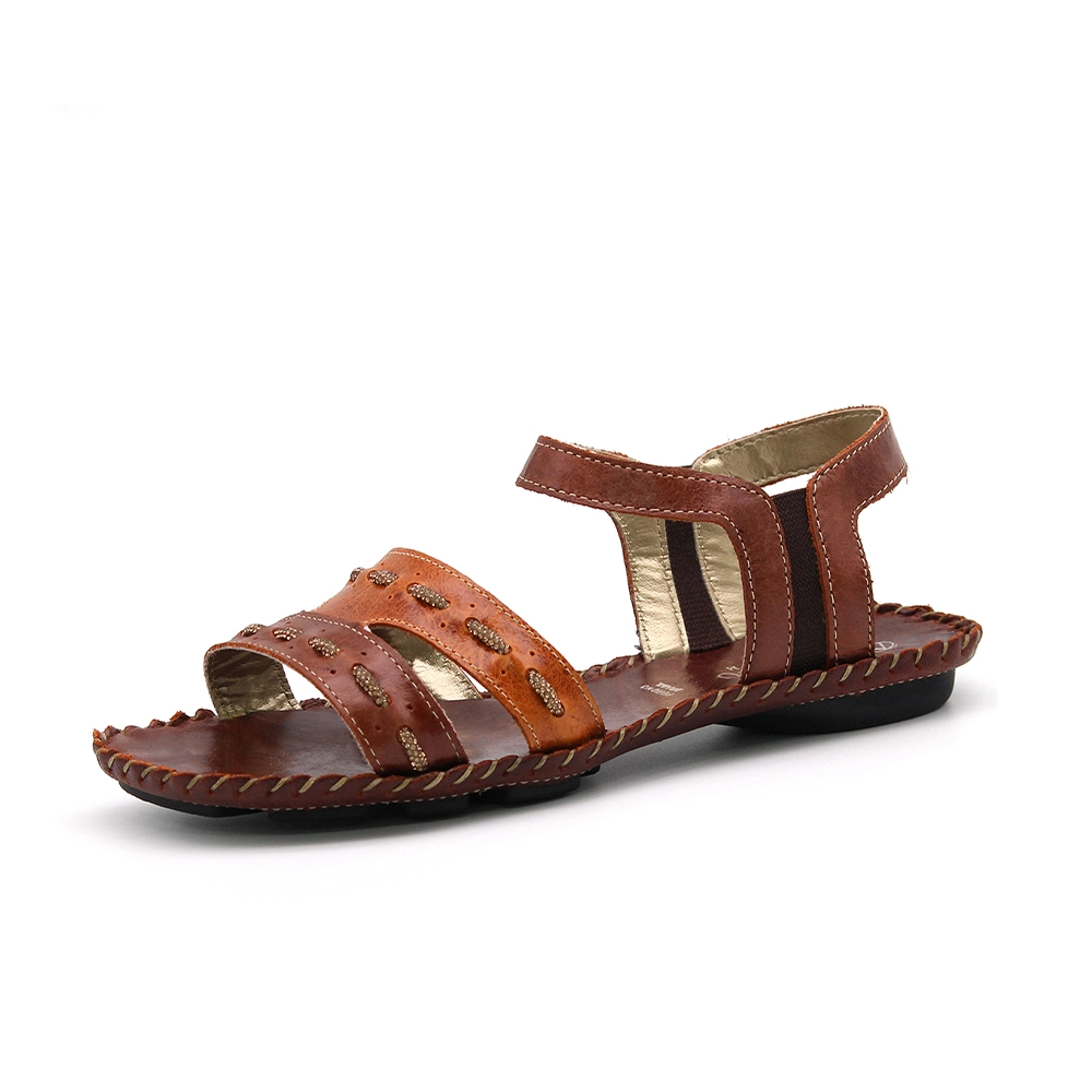 Sandália Rasteira Jade em Couro Rust Mango - 12362CR Sandália Rasteira Jade em Couro Rust Mango - 12362CR