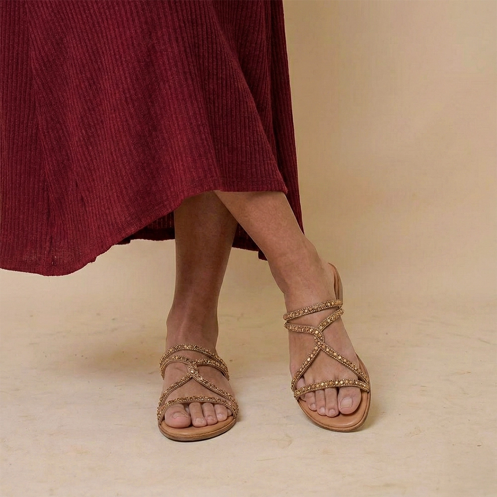 Sandália Rasteira Lisboa Tira Camurça - 18154TC Sandália Rasteira Lisboa Tira Camurça - 18154TC