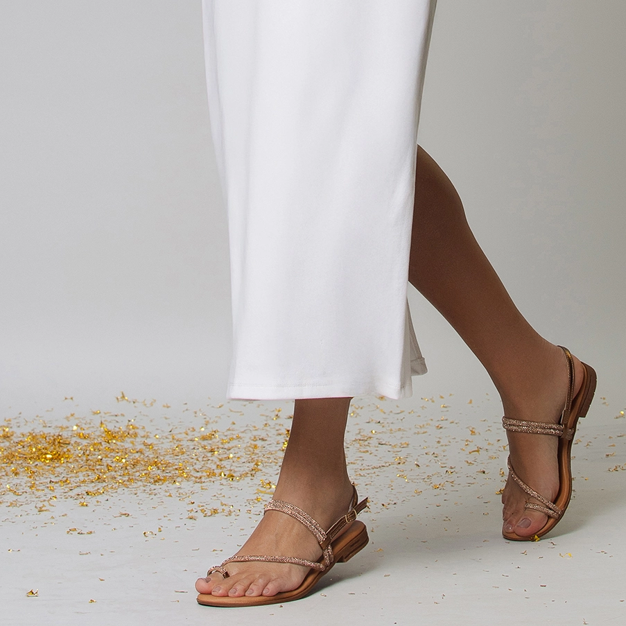 Sandália Rasteira Lisboa Tira Camurça - 18155TC