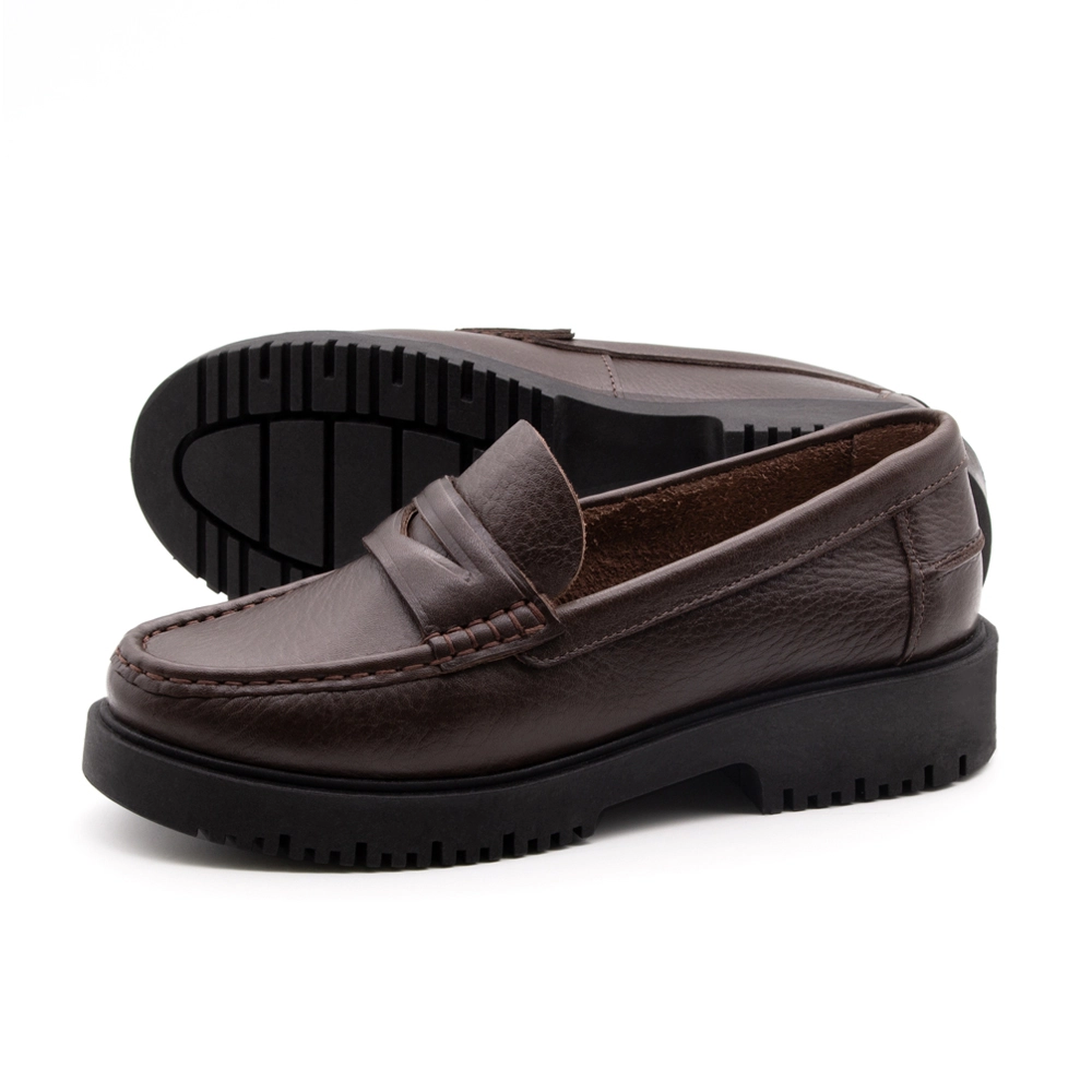 Sapato Feminino Santorini em Couro Alfa Café - 4051AC