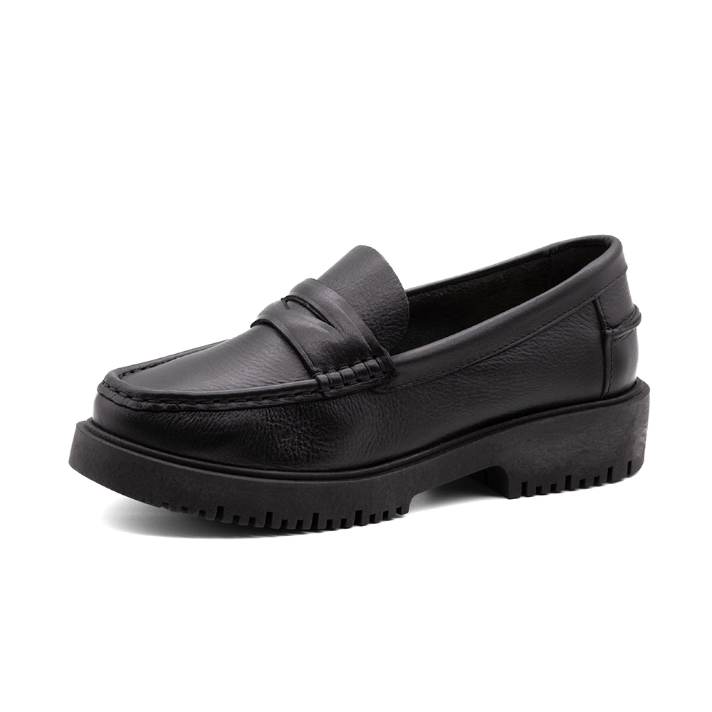Sapato Feminino Santorini em Couro Alfa Preto - 4051AP