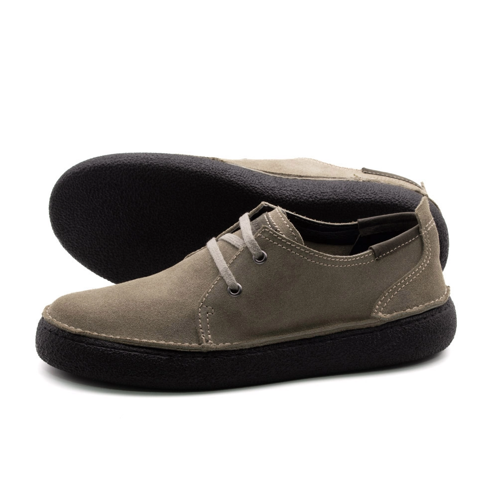 Sapato Masculino Drakkar em Couro Camurça Cinza - 5520CC