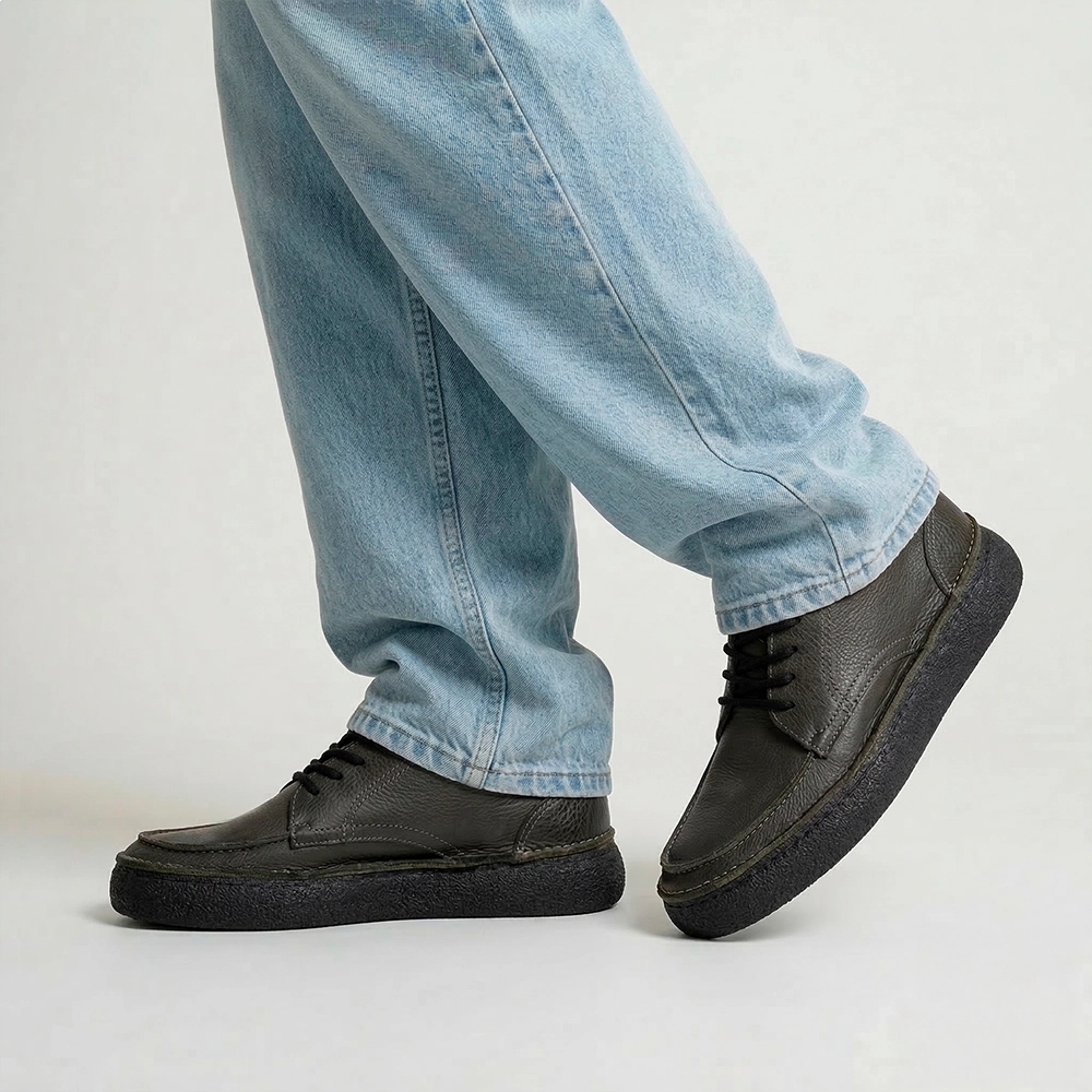 Sapato Masculino Drakkar em Couro Senna Army - 5521SA