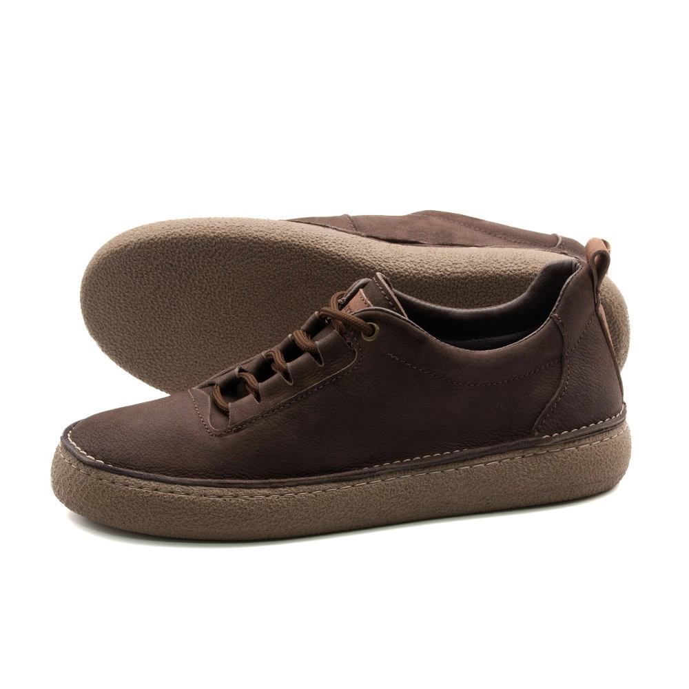 Sapato Masculino Drakkar em Couro Vertigo Tabaco - 5522VT