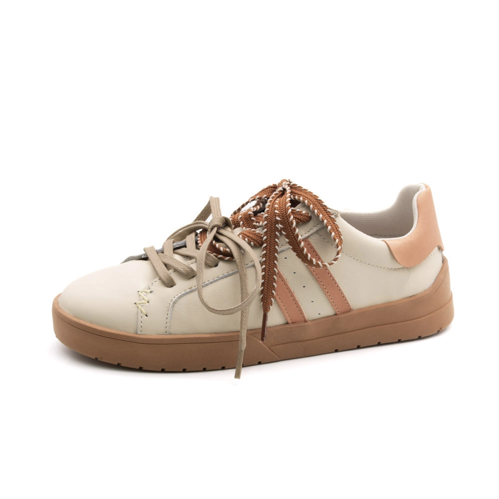 Tênis Aura em Couro Alfa Off White - 6807AO Tênis Aura em Couro Alfa Off White - 6807AO