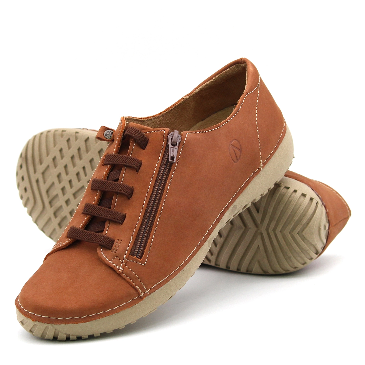 Tênis em Couro - Terra - 6706NT