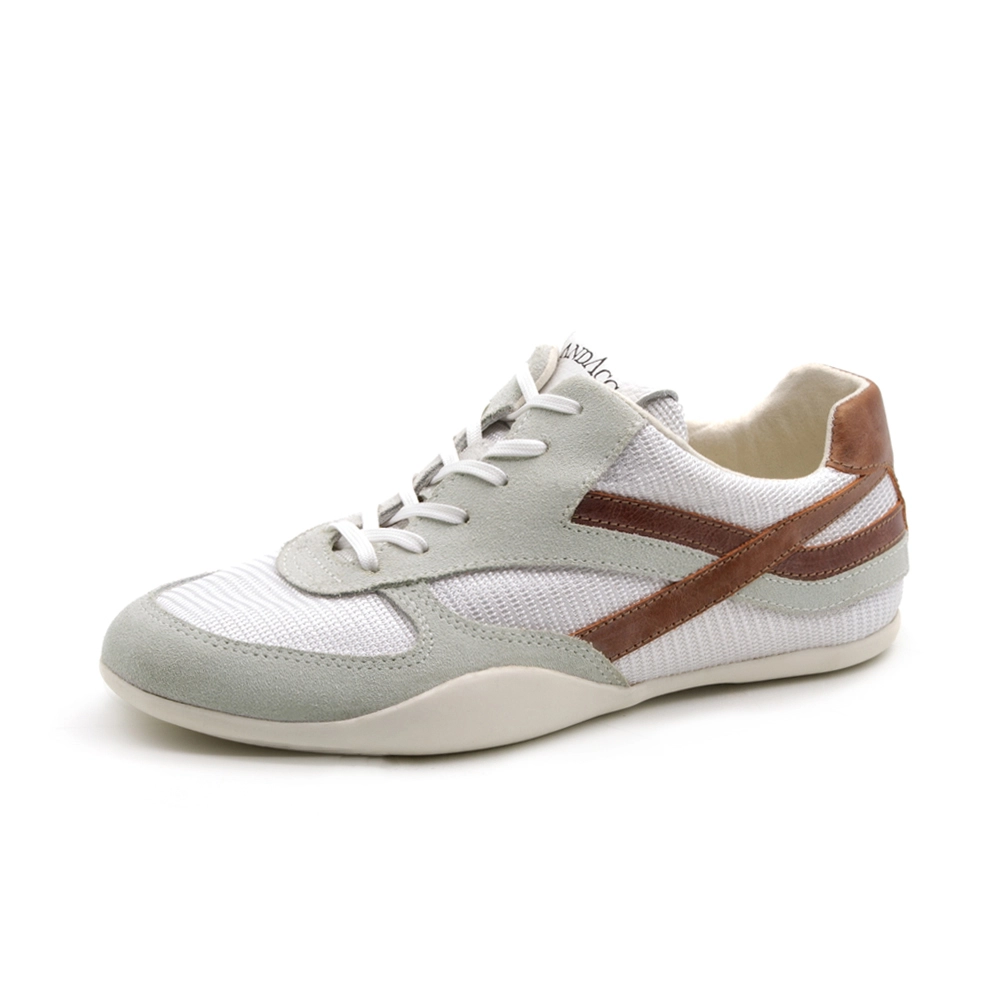Tênis Feminino Electra em Couro Tela Off White - 6800TO - Pré-Venda