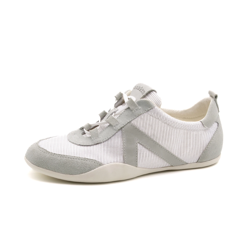 Tênis Feminino Electra em Couro Tela Off White - 6801TO - Pré-Venda