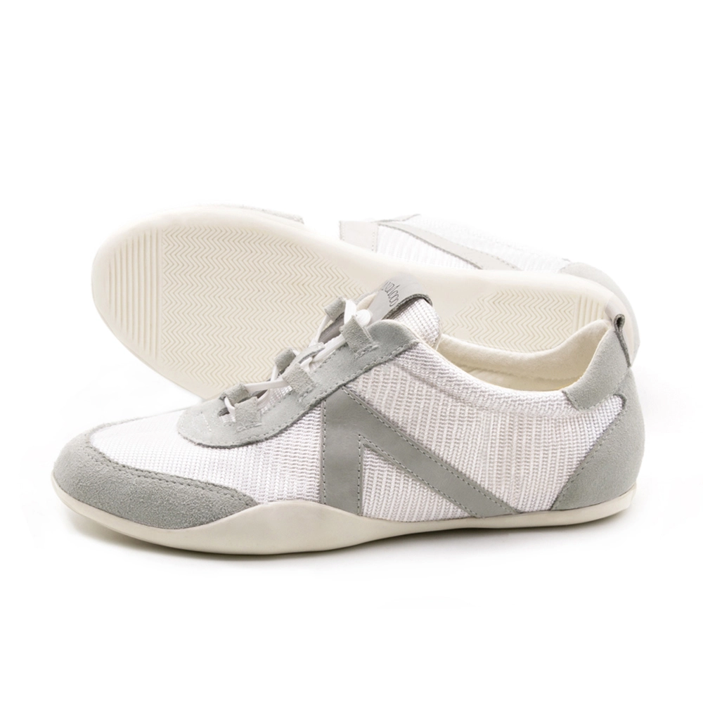 Tênis Feminino Electra em Couro Tela Off White - 6801TO - Pré-Venda