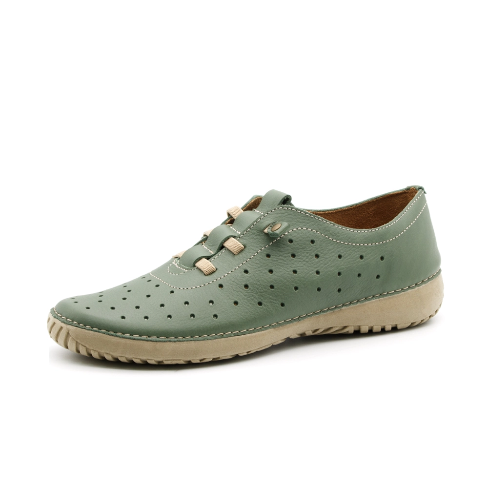 Tênis Feminino Lis em Couro Alfa Militar - 6732AM