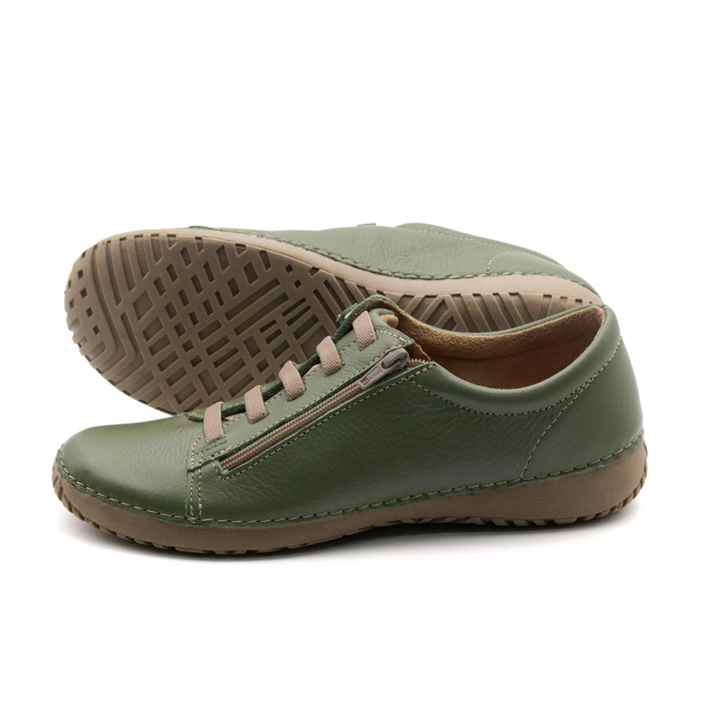Tênis Lis em Couro Alfa Militar - 6733AM